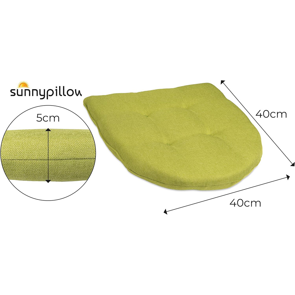 Poduszka na krzesło domowe skandynawskie OSLO 40×40 zielona - 4 szt - obrazek 2