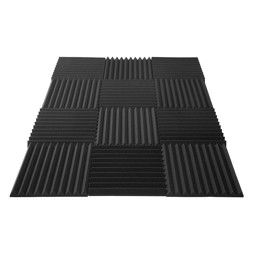 Wygłuszająca pianka akustyczna klin 30x30x2,5 cm antracytowa - 12 szt - obrazek 4