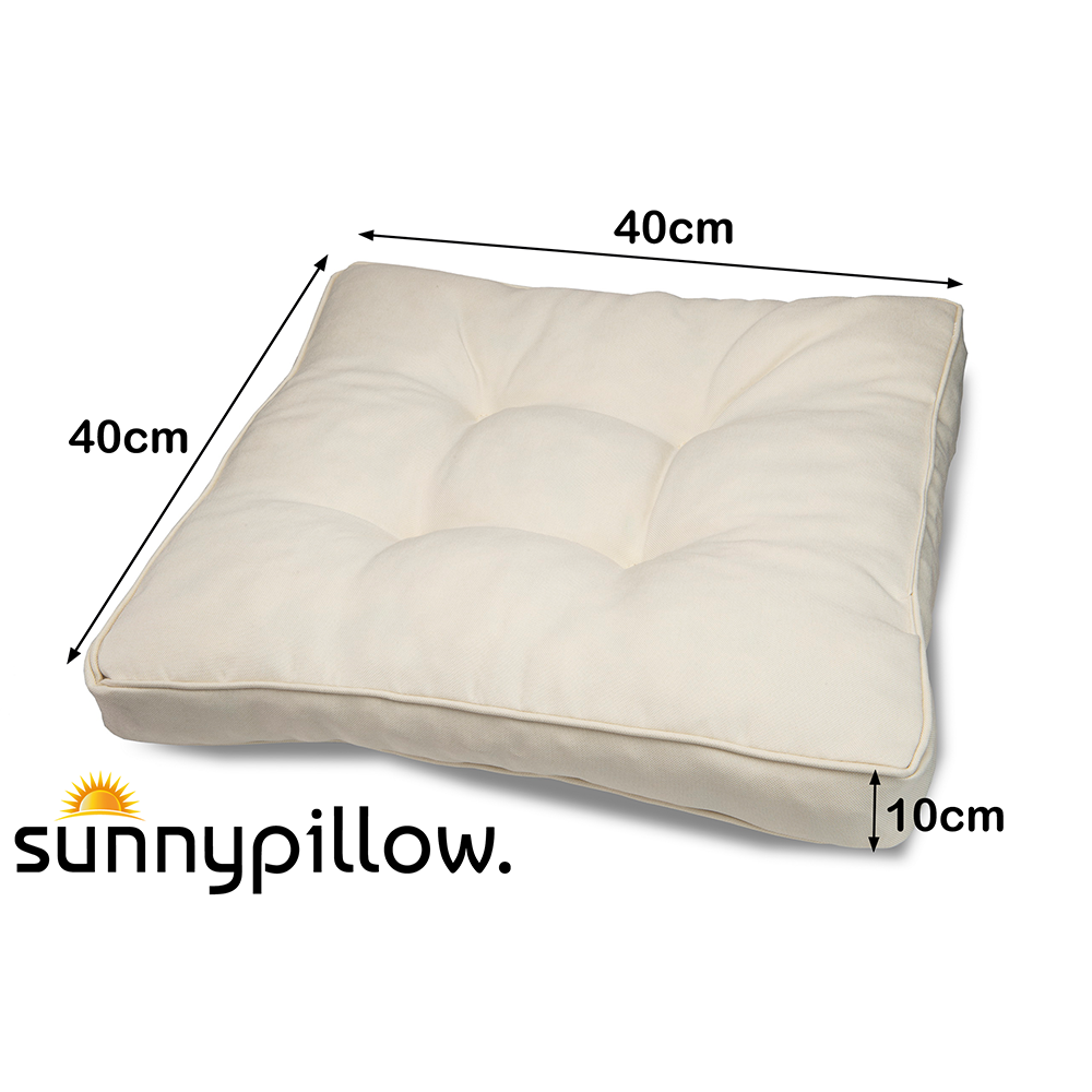 Poduszka siedzisko na meble ogrodowe model RATTAN 40x40cm kremowa - obrazek 2