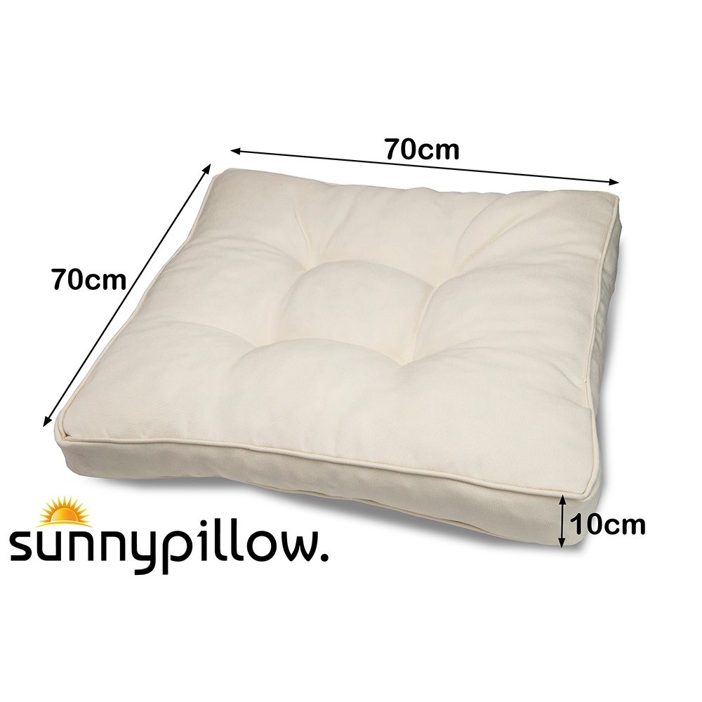 Poduszka siedzisko na meble ogrodowe model RATTAN 70x70cm kremowa - obrazek 2