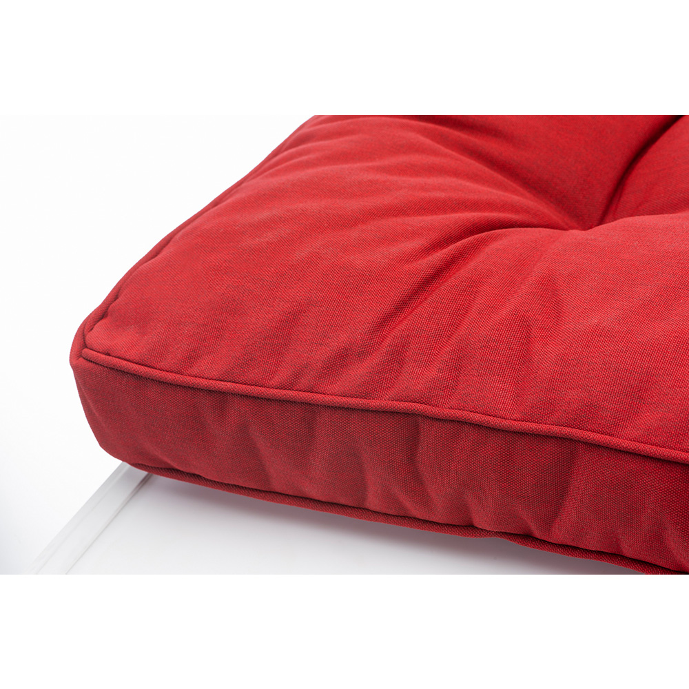 Poduszka siedzisko na meble ogrodowe model RATTAN 50x50cm czerwona - obrazek 3
