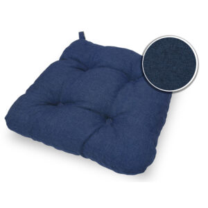 Poduszka z rzepem na krzesło i fotel ogrodowy SUZA+RZEP 40x40 niebieska