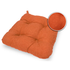 Poduszka z rzepem na krzesło i fotel ogrodowy SUZA+RZEP 40x40 pomarańczowa