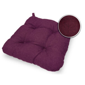 Poduszka z rzepem na krzesło i fotel ogrodowy SUZA+RZEP 40x40 fioletowa