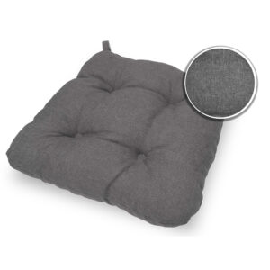 Poduszka z rzepem na krzesło i fotel ogrodowy SUZA+RZEP 40x40 jasno szara