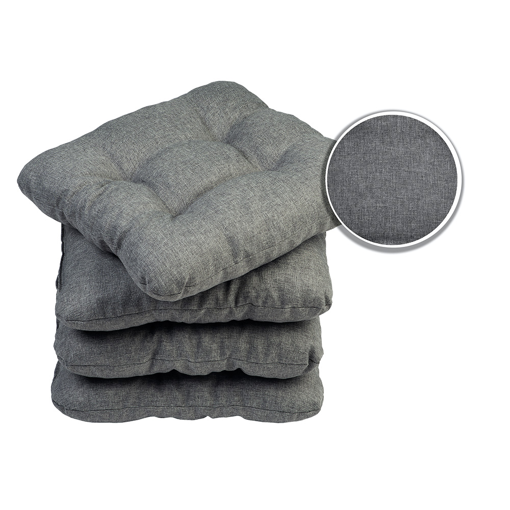 Poduszka na krzesło i fotel ogrodowy SUZA 45×45 jasno szara – komplet 4 szt