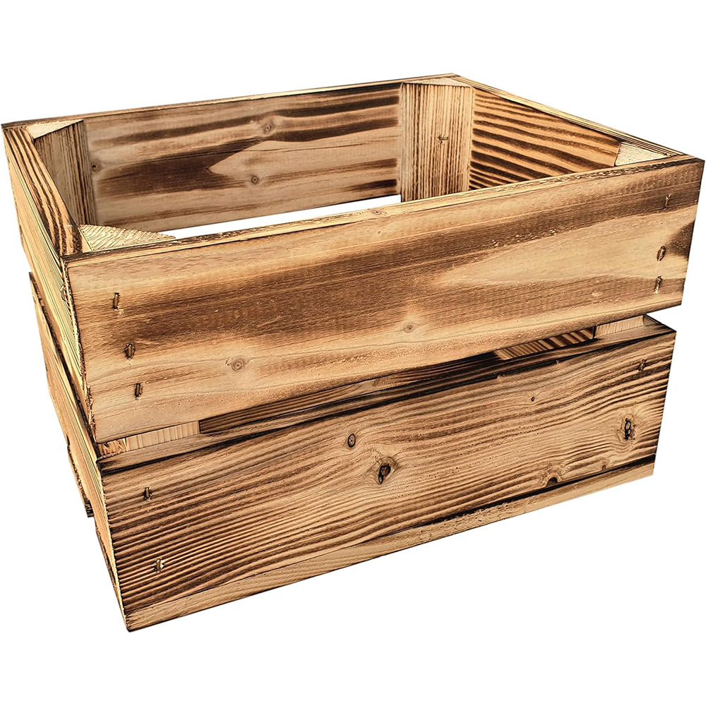 Drewniana skrzynia 25x20x15 cm wytrzymała regał rustykalna