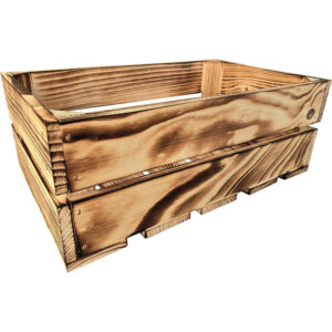 Drewniana skrzynia 25x40x15 cm wytrzymała regał rustykalna