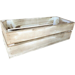 Drewniana skrzynia 50x20x15 cm wytrzymała regał vintage