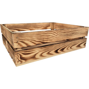 Drewniana skrzynia 50x40x15 cm wytrzymała regał rustykalna