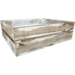 Drewniana skrzynia 50x40x15 cm wytrzymała regał vintage