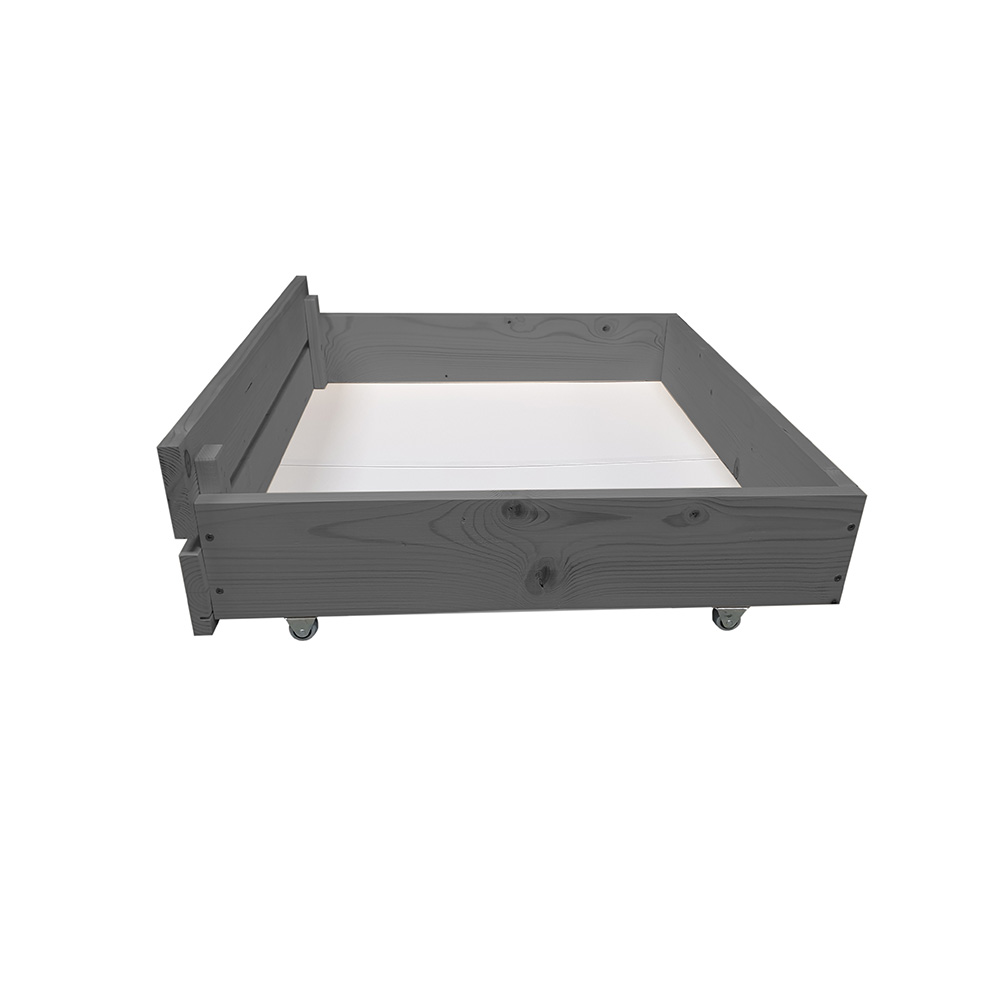 Szuflada na rzeczy sypialnianie do łóżka M2 szara