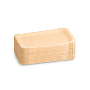 Tacki papierowe jednorazowe ekologiczne 13x20 cm kraft - 100 szt