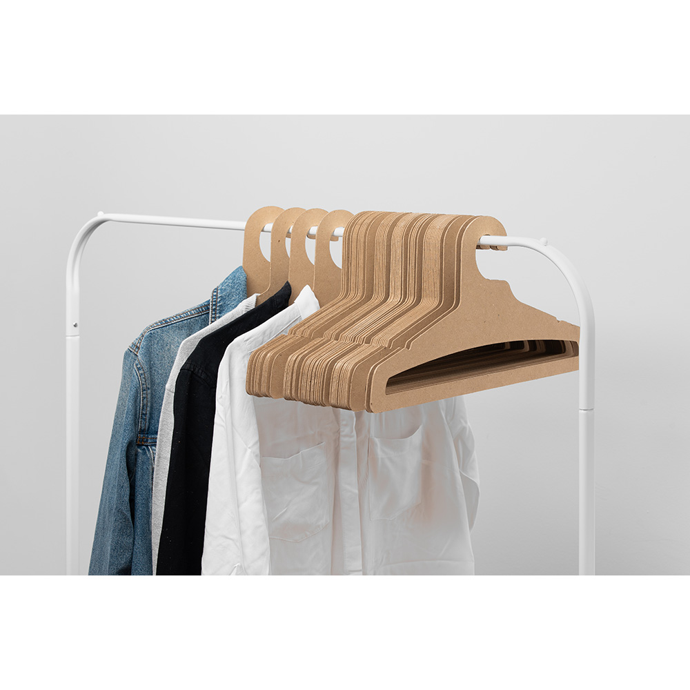 Wieszaki tekturowe ekologiczne uniwersalne na ubrania 25 szt TYP 3 - obrazek 4