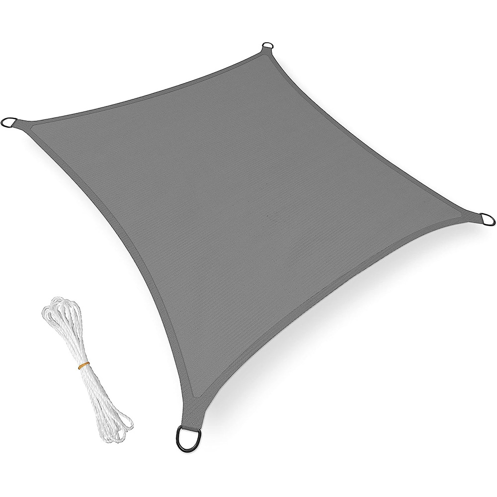 Przewiewny żagiel ogrodowy przeciwsłoneczny 3x3m szary