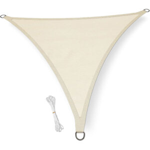 Przewiewny żagiel ogrodowy przeciwsłoneczny 3x3x3m kremowy