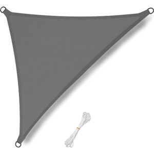 Wodoodporny żagiel ogrodowy przeciwsłoneczny 2,5x2,5x3,5m szary