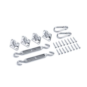 Zestaw montażowy do żagla ogrodowego przeciwsłonecznego