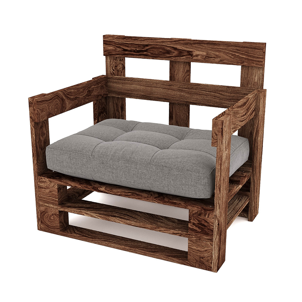 Fotel z palet model MPE DĄB - obrazek 2