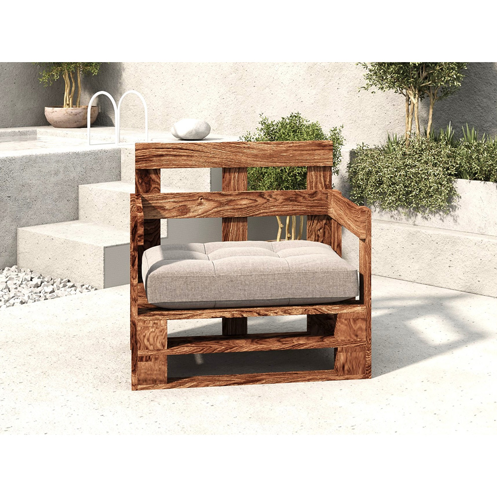 Fotel z palet model MPE DĄB - obrazek 3