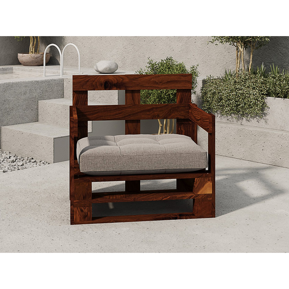 Fotel z palet model MPE PALISANDER - obrazek 3