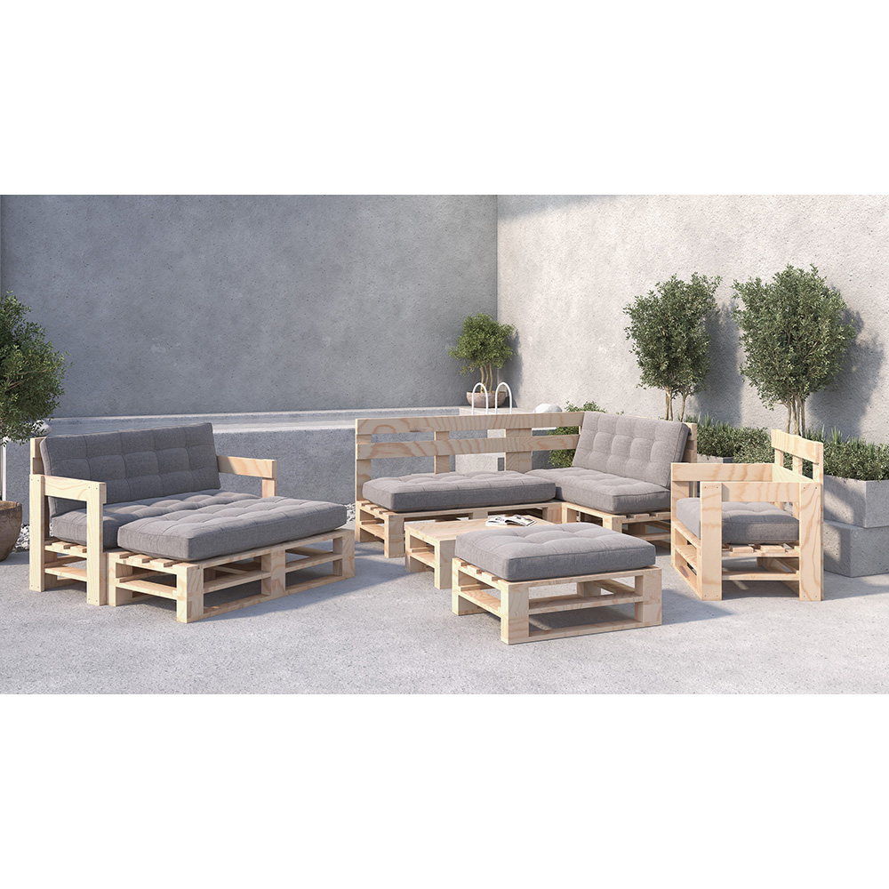 Fotel z palet model MPE NATURALNY - obrazek 4