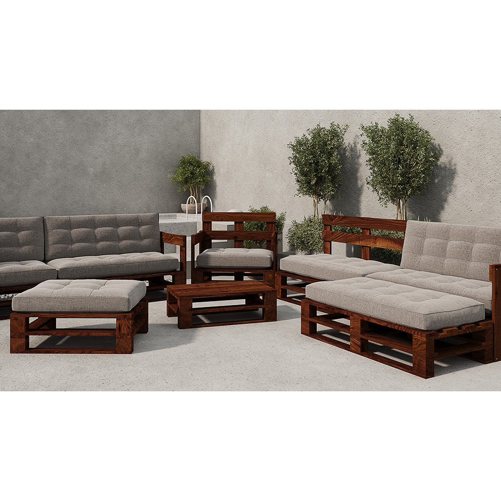 Fotel z palet model MPE PALISANDER - obrazek 4