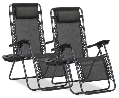 Leżak regulowany ogrodowy plażowy model GRAVITY – zestaw 2 szt