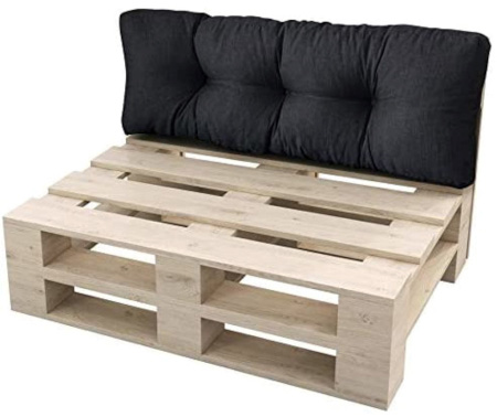 Poduszka oparcie na meble z palet MALMO 120×40 czarna