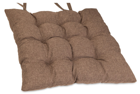 Poduszka na krzesło i fotel ogrodowy ONTARIO 40×40 brązowa – 1szt