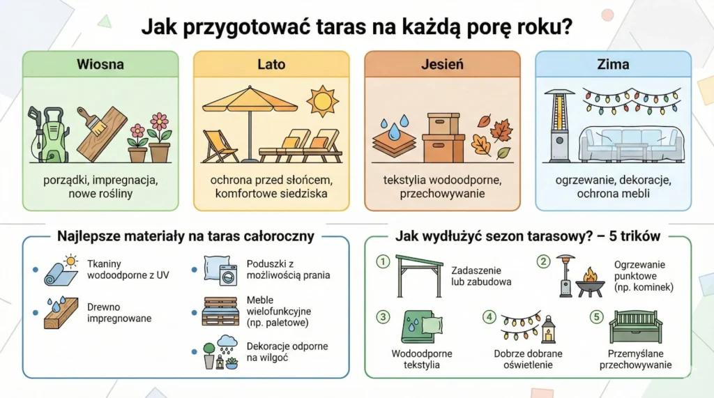 Jak przygotować taras na każdą porę roku?