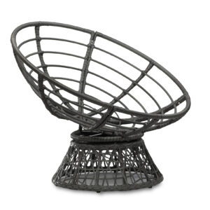 Fotel obrotowy z technorattanu model PAPASAN