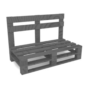 Ławka z palet model MPE SZARA