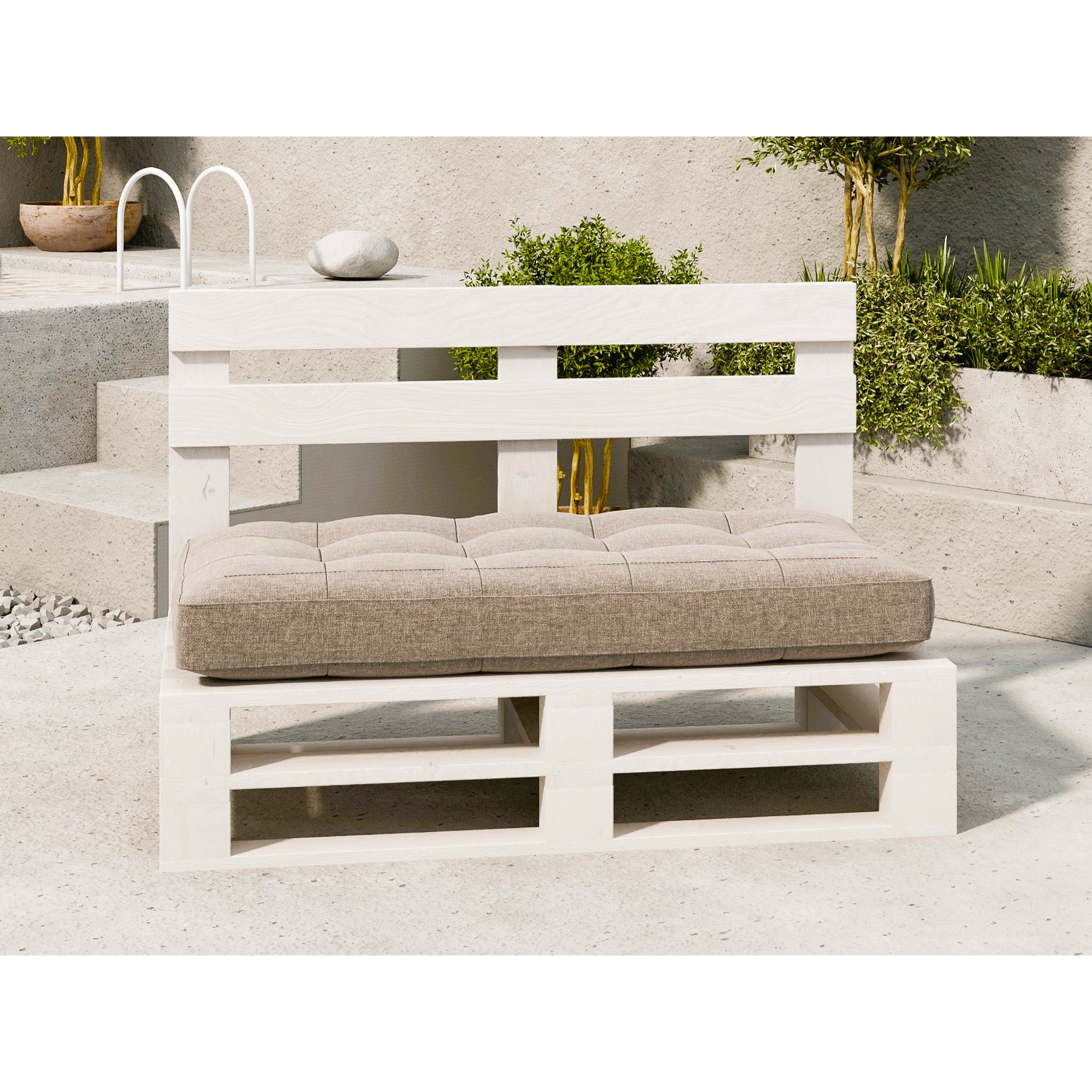 Ławka duża MPE v3 - Biały - opt.