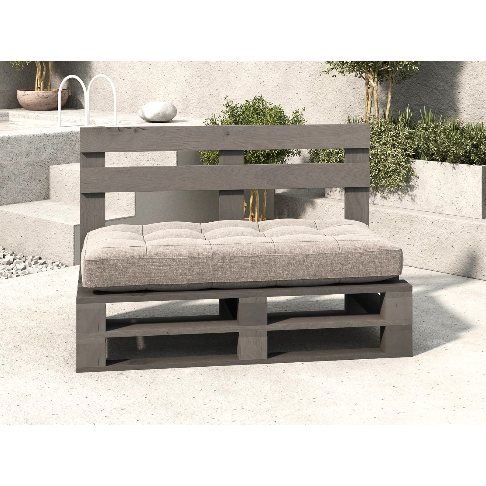 Ławka duża MPE v3 - Szary - opt.