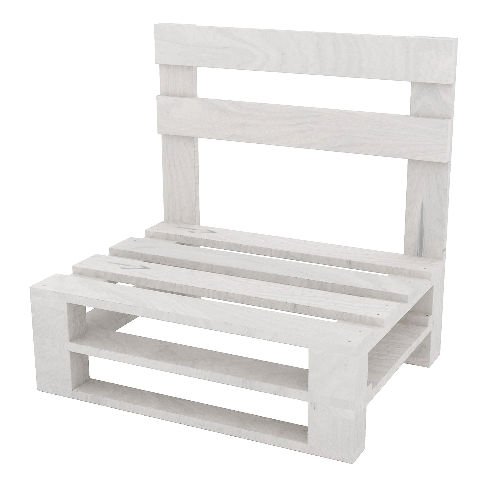 Ławka mała MPE v1 - Biały - opt.