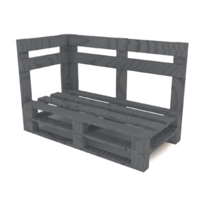 Narożnik z palet model MPE SZARY