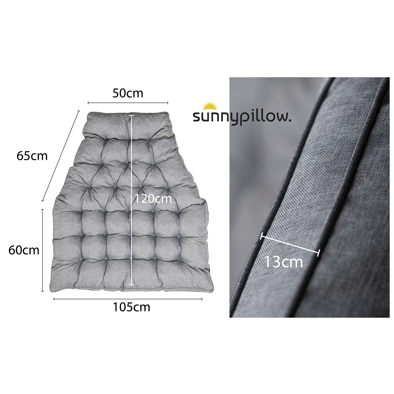 Poduszka KOKON v2 - Silver - opt.