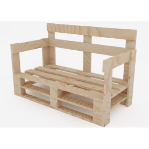 Sofa z palet model MPE NATURALNA