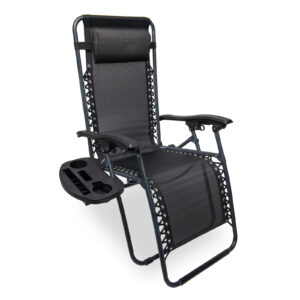 Leżak do ogrodu ze stolikiem model GRAVITY